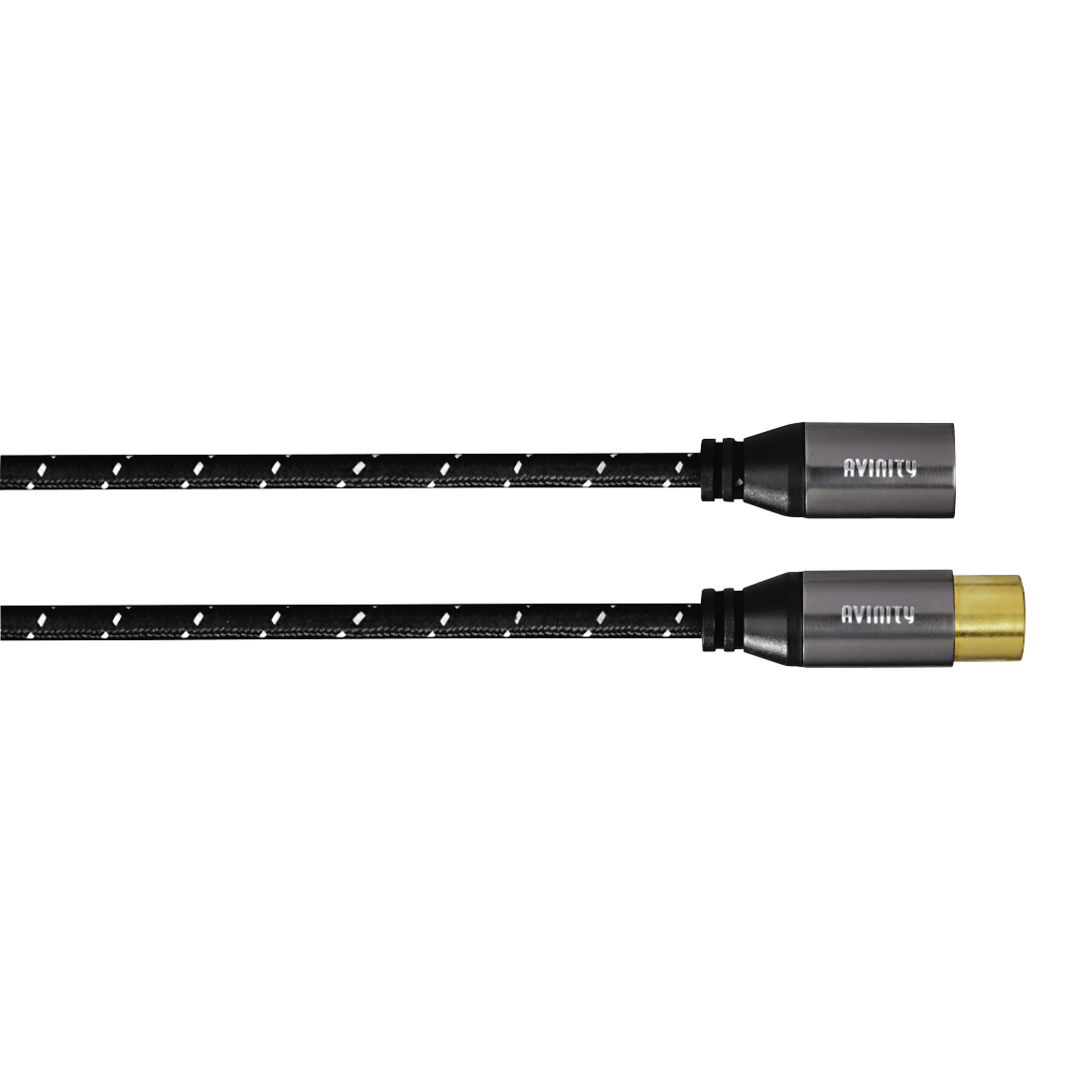 abx Druckfähige Abbildung - Avinity, Audio-Kabel, XLR-Stecker - XLR-Kupplung, Gewebe, vergoldet, 0,5 m
